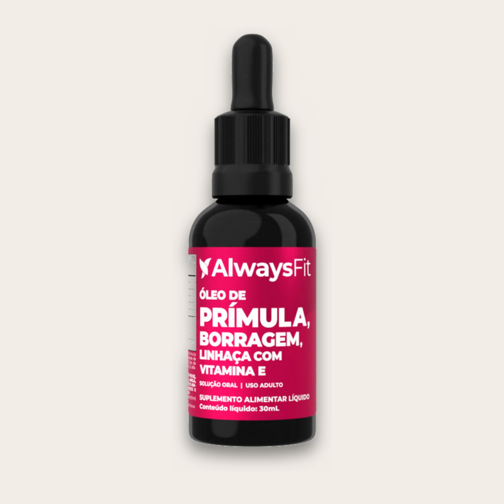 Composto Meno — Óleo de Prímula, Borragem, Linhaça e Vitamina E