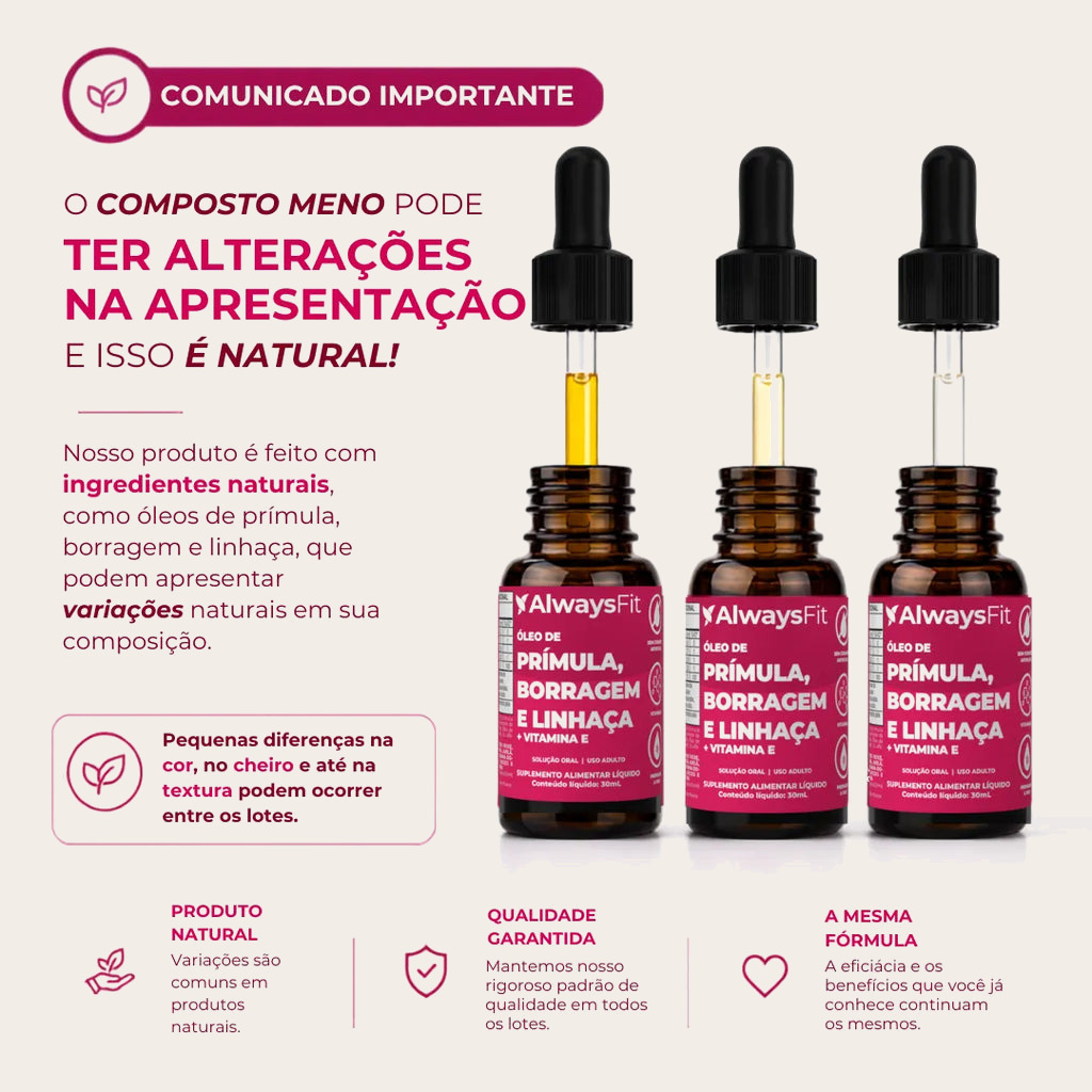 Composto Meno — ingredientes naturais